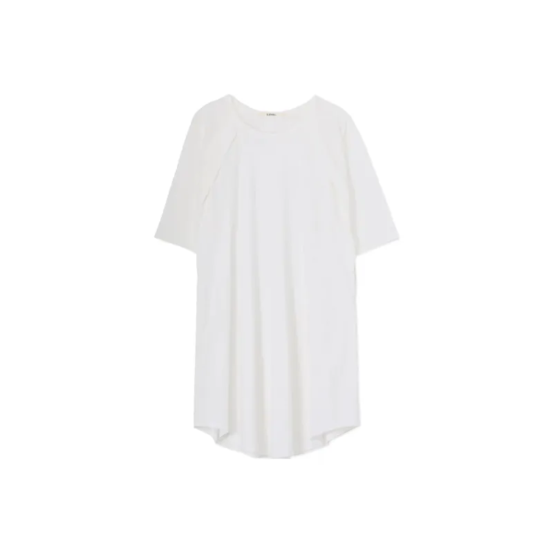 Yohji Yamamoto Short Sleeved Dresses Women's White-0