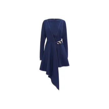 JW Anderson Chain Link-embellished Asymmetric Dress