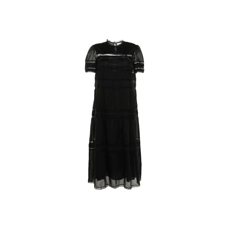 ISABEL MARANT ETOILE Geralda Lace-Detailed Midi Dress-0