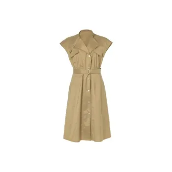 LOFT SHINE A Line Skirt Dress Brown