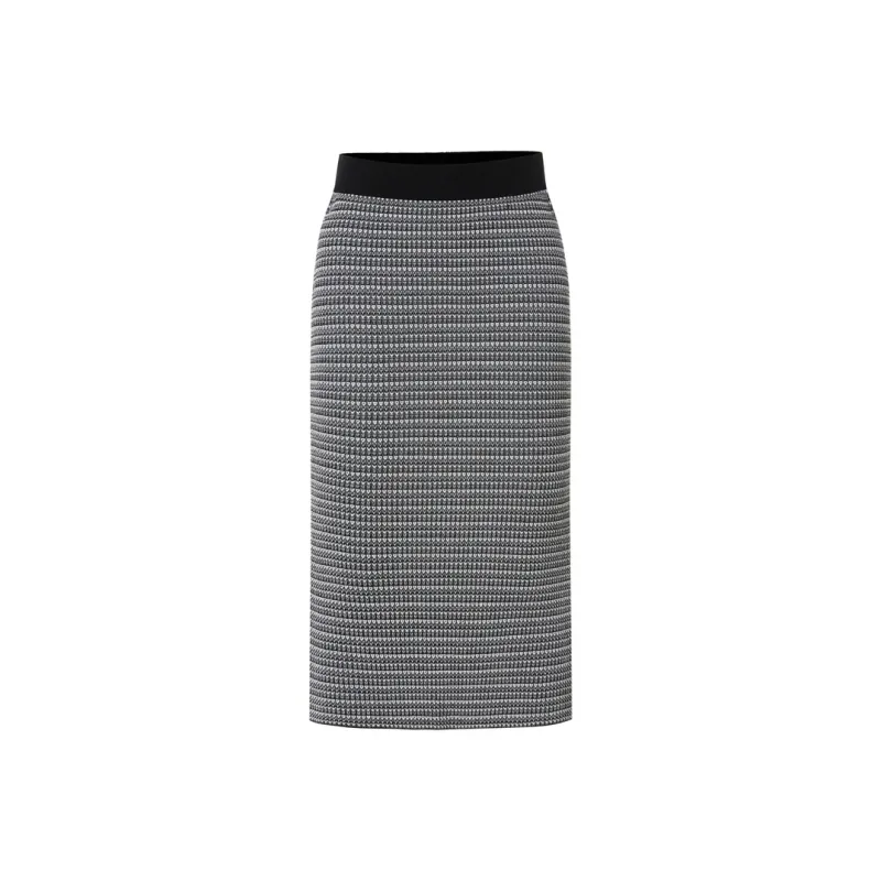 MO&CO Knit Long Skirts Women's Black-0