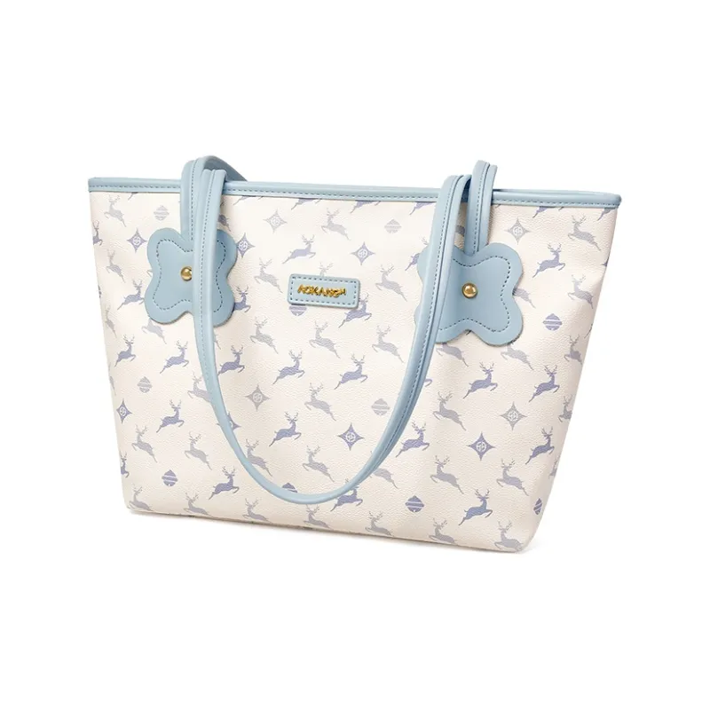 AOKANG PVC Tote Bag, Shopping Bag, Shoulder Bag Regular Women's White/Coffee/Black/Blue-12