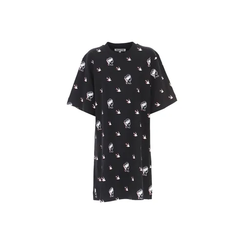 McQ Alexander McQueen Short Sleeved Dresses Women's Black