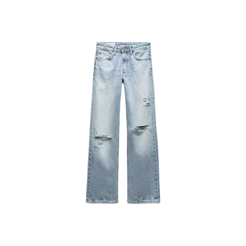 ZARA Jeans Women's Light Blue-0