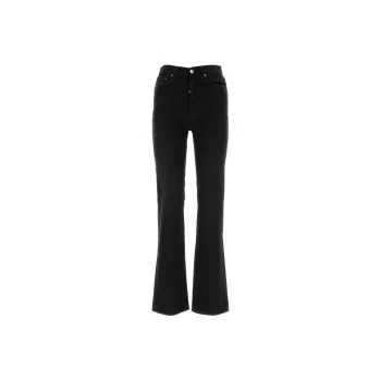 TOTEME Logo Patch Straight Leg Jeans