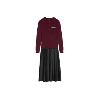 THEORY Long-Sleeved Dresses Women's Red