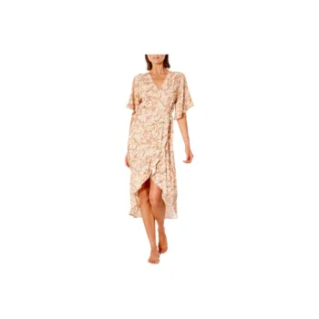 RIP CURL Short Sleeved Dress Women's Light Umber