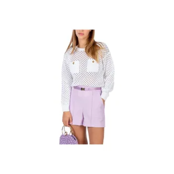 Elisabetta Franchi Casual Shorts Women's Purple
