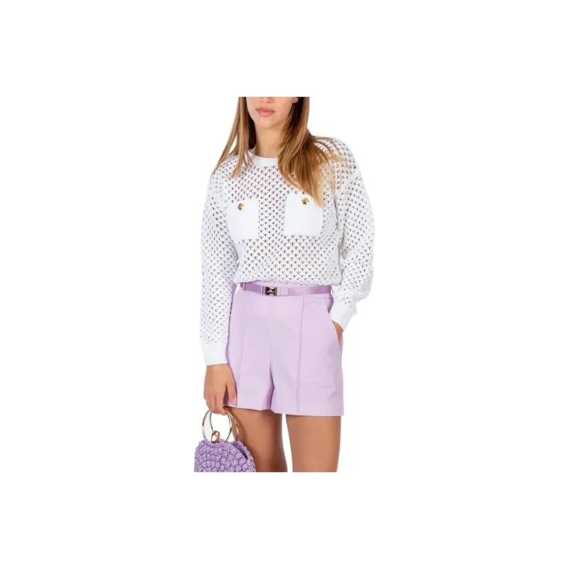 Elisabetta Franchi Casual Shorts Women's Purple-0