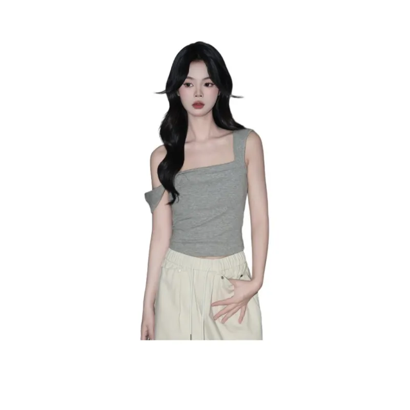 FOREVER 21 Tank Tops Women's Light Gray-0
