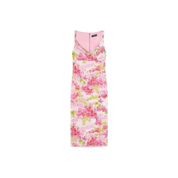 VERSACE SS23 Holiday Sleeveless Dresses Women's Pink