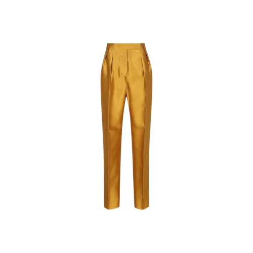 MaxMara Adige Pleat Detailed Satin Trousers