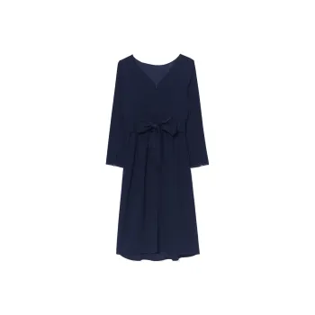 GOELIA Long Sleeved Dress Women's Dark Royal Blue
