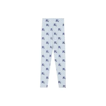 Burberry Equestrian Knight High Waist Leggings Blue