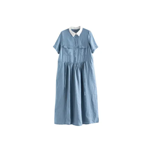 ZIMO Short Sleeved Dresses Women's