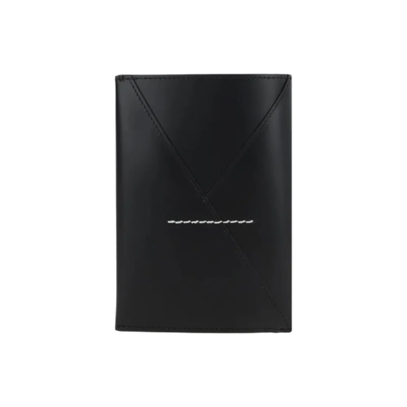 MM6 Maison Margiela Leather Card Holder Women's Black-2