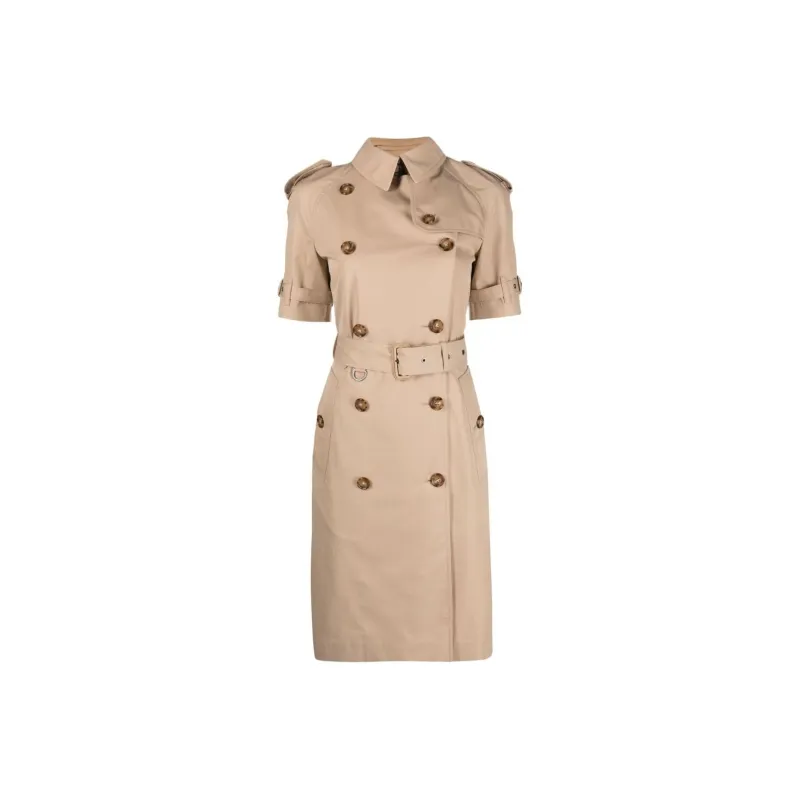 Burberry SS23 Short Sleeved Dress Women's Khaki-0