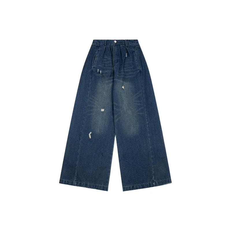 YUZHAOLIN Jeans Unisex Blue-0