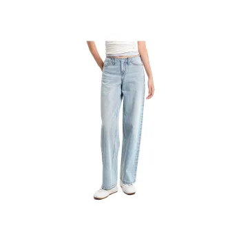 DRAGON FACE Jeans Women's Washed Blue
