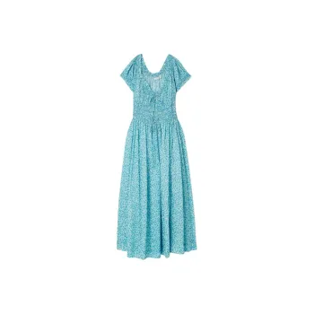 DOEN SS24 Short Sleeved Dress Women's Blue