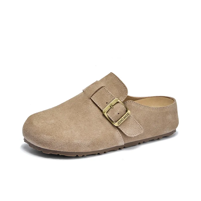 La Chapelle Abrasion Resistant Closed Toe Birkenstock Slippers Women's Sand-1