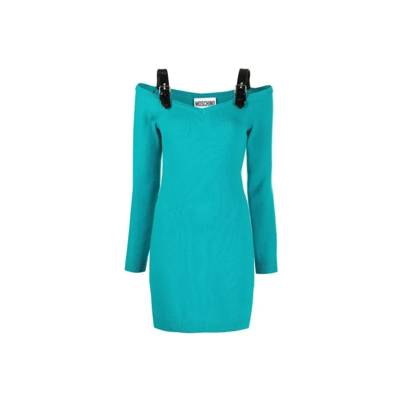 MOSCHINO Long-Sleeved Dresses Women's Green-0