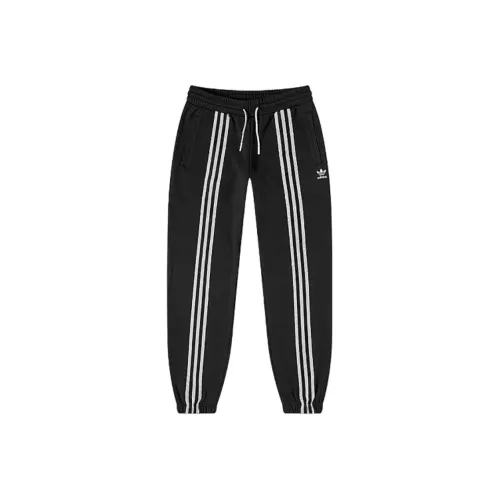 Adidas Originals 3 Stripes Knitted Sports Pants Women's Black