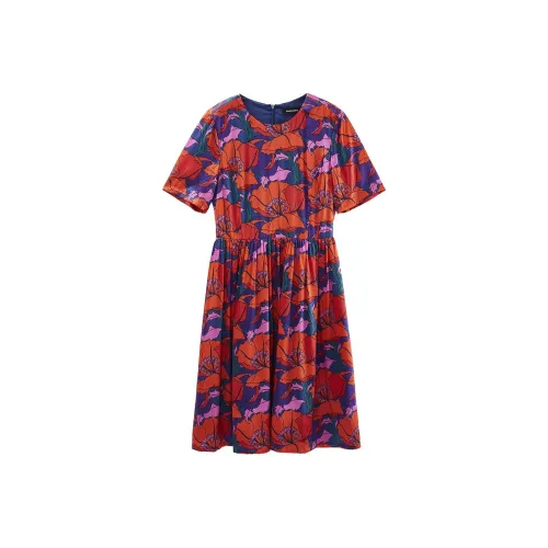 Insect Short-Sleeved Dresses Women's Ustazia