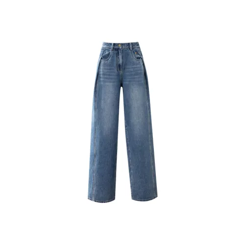 You Cow Me Pants Jeans Women's Blue