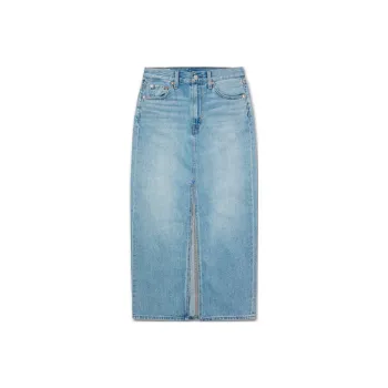 Levis Denim Long Skirts Women's Blue