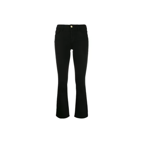 FRAME Slim Fit Flared Cropped Jeans