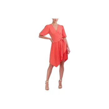 BCBGMAXAZRIA Short-Sleeved Dresses Women's Coral