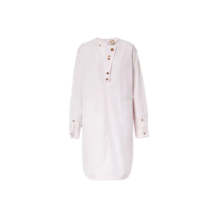 Burberry Long-Sleeved Dresses Women's Pink-0