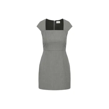 ARITZIA FW24 Wilfred Celeste Dress Short-Sleeved Dresses Women's H Dark Grey Coal Grey