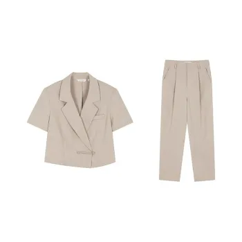 Mo Han Yi Mei Business Suit Women's Light Khaki