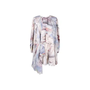 Alexander McQueen Long-Sleeved Dresses Women's Multicolor