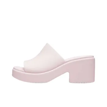 Crocs Brooklyn Abrasion Resistant Slide Slippers Women's Pink