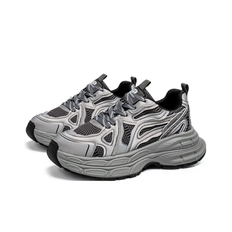 HACKBUTEER Low Top Chunky Sneakers Men's Box Included-11