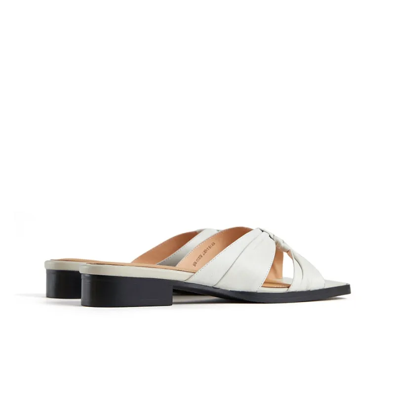 Marie Claire Rubber Sole Slip Resistant Abrasion Resistant Slide Slippers Women's Ceramic Ivory-3