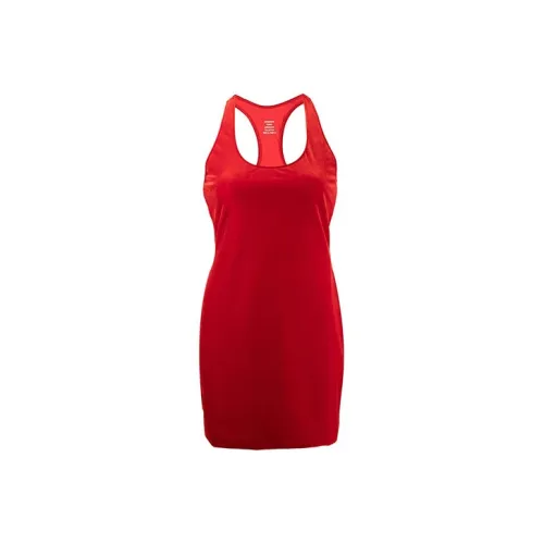 Vetements Velvet Open Back Mini Dress 'Red'