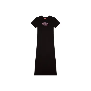 DIESEL Short Sleeved Dresses Women's Black/Pink