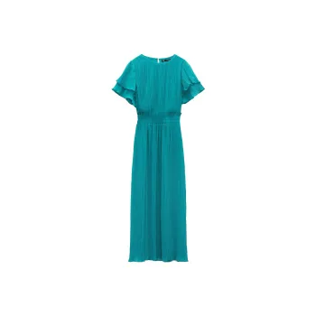 ZARA Short-Sleeved Dresses Women's Turquoise