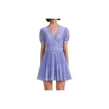 Self-portrait Short-Sleeved Dresses Women's Purple