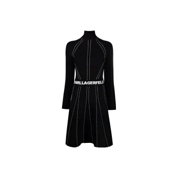 KARL LAGERFELD / Karl Lagerfeld Jeans Long-Sleeved Dresses Women's Black