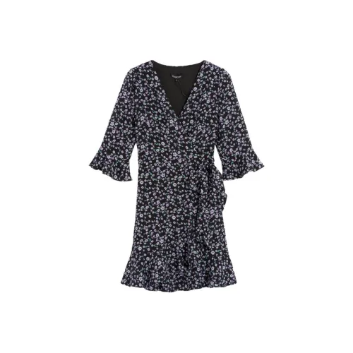 Bebe Short Sleeved Dresses Women's Heather Black