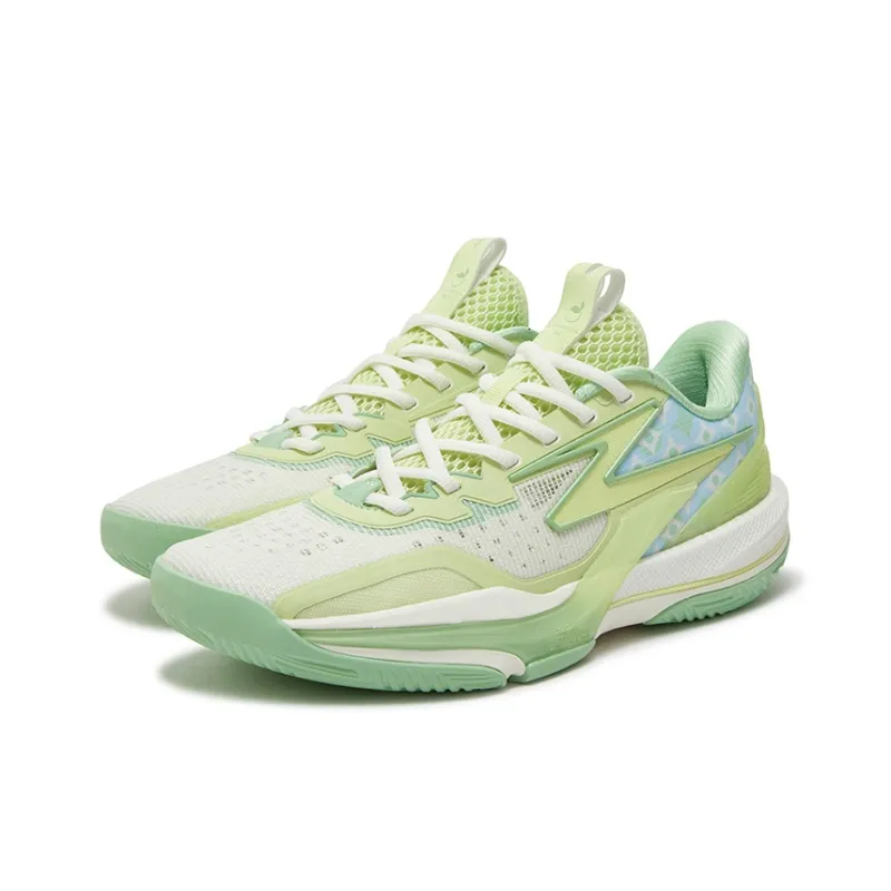 361° BIG3 6.0 Cushioning Coverage Abrasion Resistant Slip Resistant Low Top Basketball Shoes Men's Fig Green-2