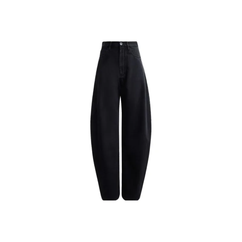 Alaia High Waist Round Jeans-0
