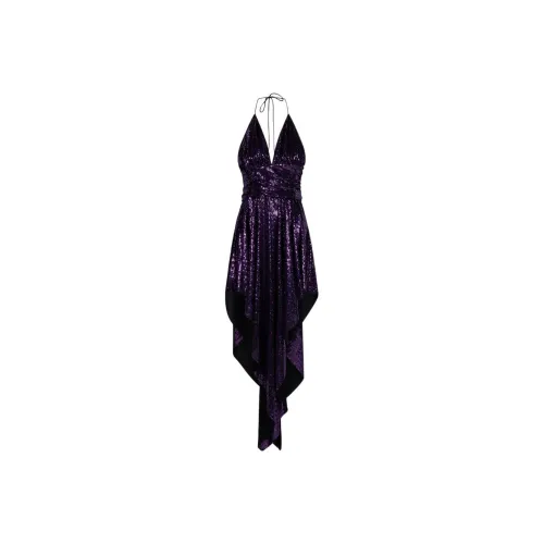 Alexandre Vauthier Sequin Embellished Halterneck Backless Dress