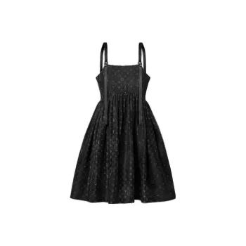 LOUIS VUITTON Sleeveless Dress Women's Black