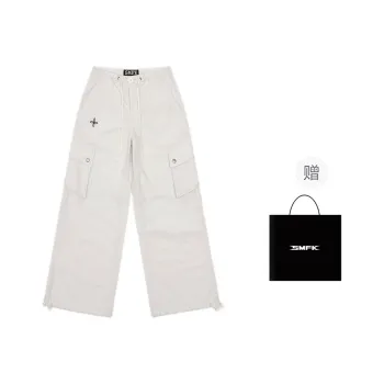 SMFK Casual Pants Women's Snow Mountain White